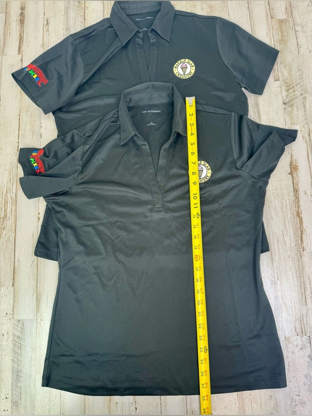 Great American Cookie Company Uniform Shirt Size Large Black Lot Of 2 - Picture 6 of 9
